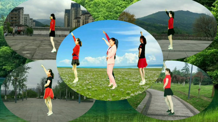 异地合屏《驴在飞》歌美舞美，简单易学32