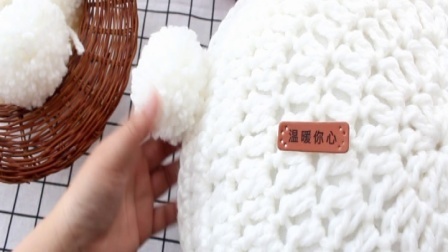 雪绒球抱枕钩法教程（下）