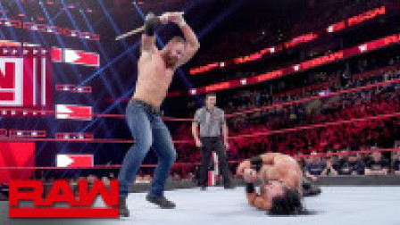 WWE RAW 2019 【RAW 03/25】最后站立者赛 汀遭苏格兰狂人德鲁爆桌