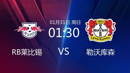 2020-2021德甲联赛第19轮 RB莱比锡VS勒沃库森
