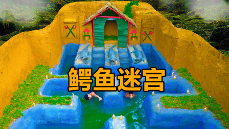 荒野建造者 第二季 荒野兄弟为防野兽来袭，建造迷宫泳池，鳄鱼来了都迷路