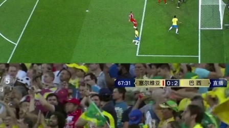 辣报世界杯 俄罗斯世界杯第114球 内马尔角球传出绝佳落点 蒂亚戈·席尔瓦门前头球破门