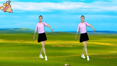 蓝莓思洁广场舞 轻松入门32步广场舞《兄弟跟我走》励志歌曲 舞步轻松简单 适合初学者