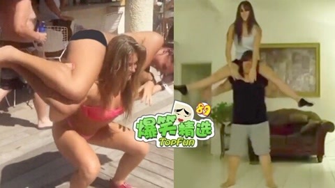 爆笑精选 超猛！闺蜜竟成人肉哑铃