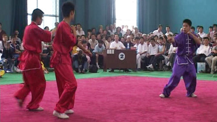 尘封赛事 尘封赛事 2005年第五届全国武术馆校武术比赛 对练比赛 008 男子三人对拳