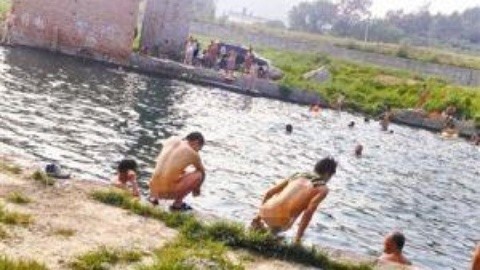 耳目一新 汾河变成“天体浴场”