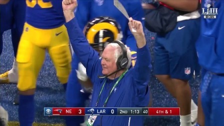 【NFL超级碗】上半场集锦：爱国者3-0公羊