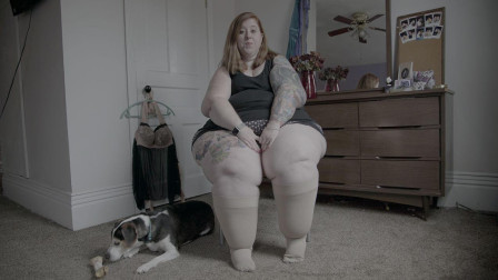 半岛奇闻 美国女子患水肿病，身材走形双腿似象腿，每天都穿紧身丝袜！