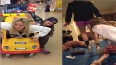 原来闺蜜之间还能这么玩 美女与闺蜜爆笑出糗失误集锦 38