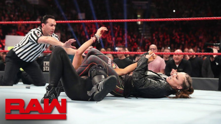 WWE RAW 2019 暴脾气隆达罗西和大公主正面刚 贝基林奇躺枪