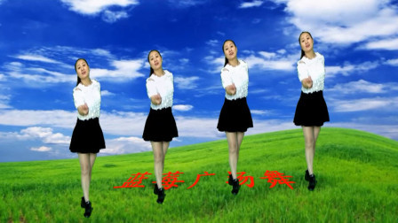 蓝莓思洁广场舞 轻松入门32步广场舞《雪山阿佳》醉人情歌 舞步简单好看