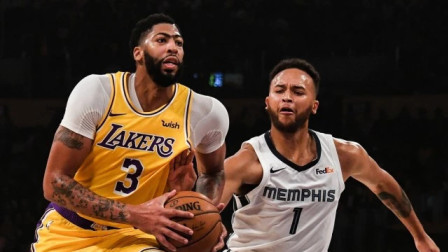 NBA流言收割机 浓眉带伤轰40+20罚球破队史纪录，湖人逆转灰熊3连胜