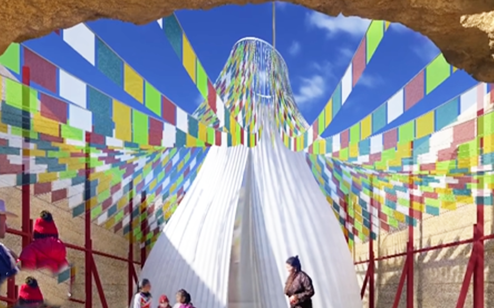 四川开裂土房爆改双层豪华图书馆