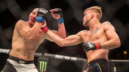 UFC终极格斗冠军赛 “瑞帅”勾摆四连击，怎一个帅字了得