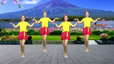 蓝莓思洁广场舞 广场舞正面演示《让我们荡起双桨》时尚56步
