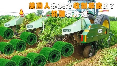机械控 美国人是怎么收割草皮的？全自动机械化，这样的机器靠谱吗