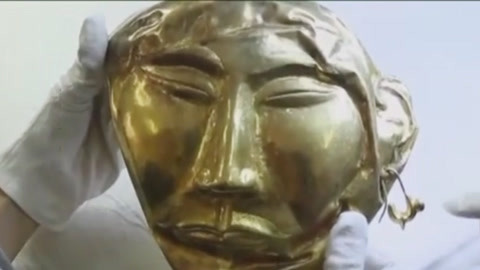 经典传奇 中国版的千年黄金面具 契丹人葬俗吓坏考古人员
