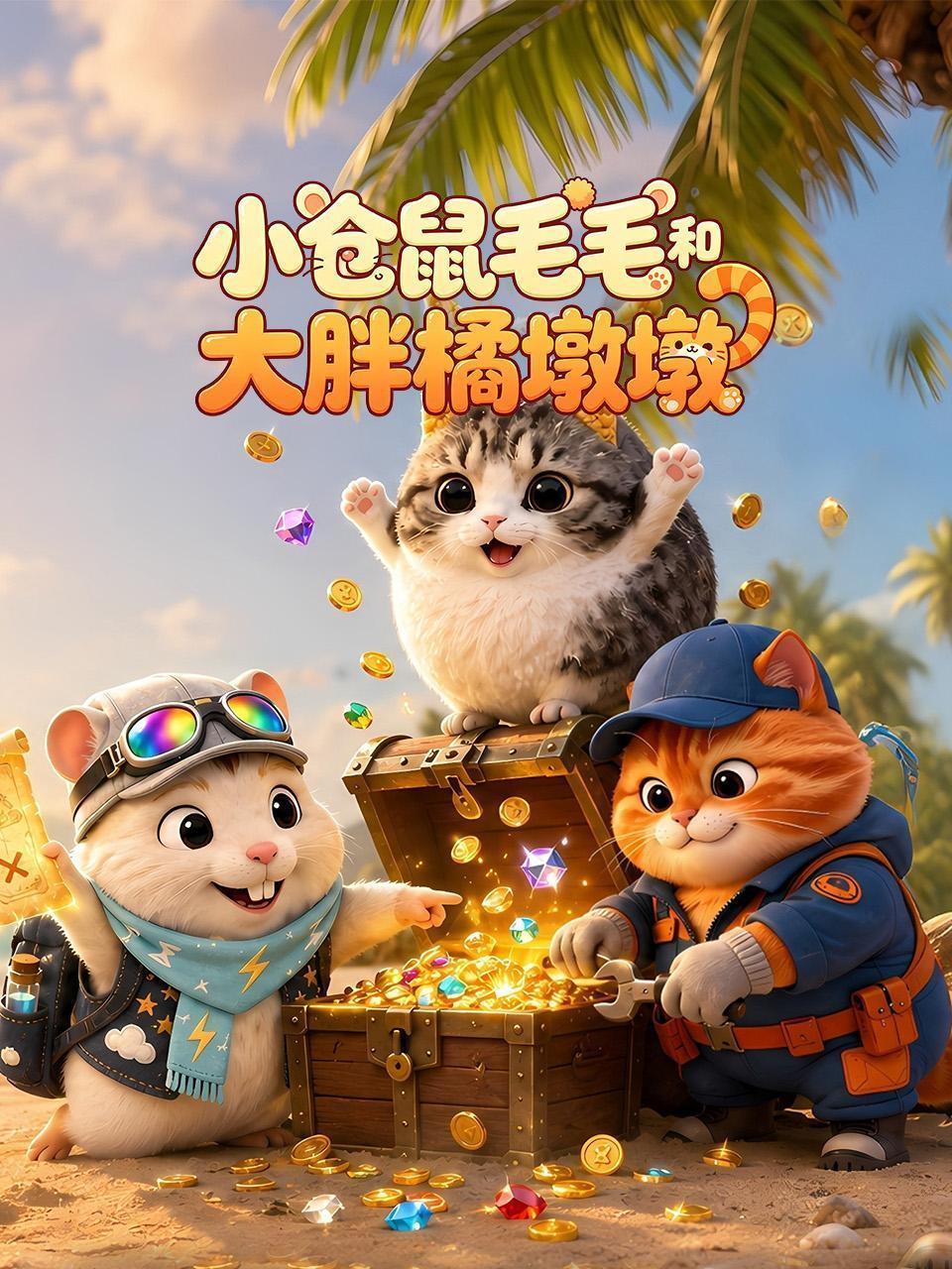 小仓鼠毛毛和大胖橘墩墩