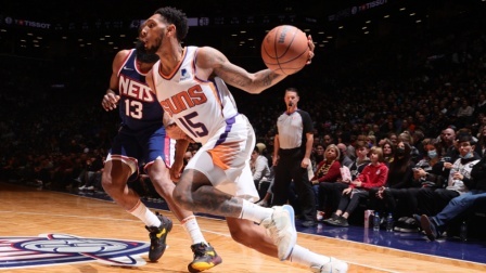 2021-2022赛季NBA集锦 NBA-太阳113-107篮网取16连胜，布克30分杜兰特空砍39分哈登三双