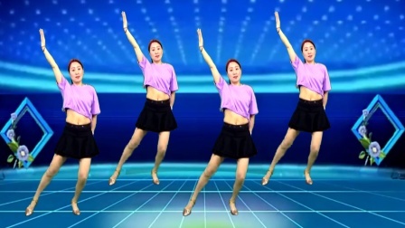 蓝莓思洁广场舞 青春洋溢广场舞《故乡情》附教学