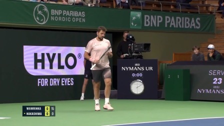 【全场回放】瓦林卡2-0中岛布兰登 2024ATP斯德哥尔摩站第一轮