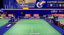 2023中国香港羽毛球公开赛 男单16强赛 马格纳斯VS王子维 海报