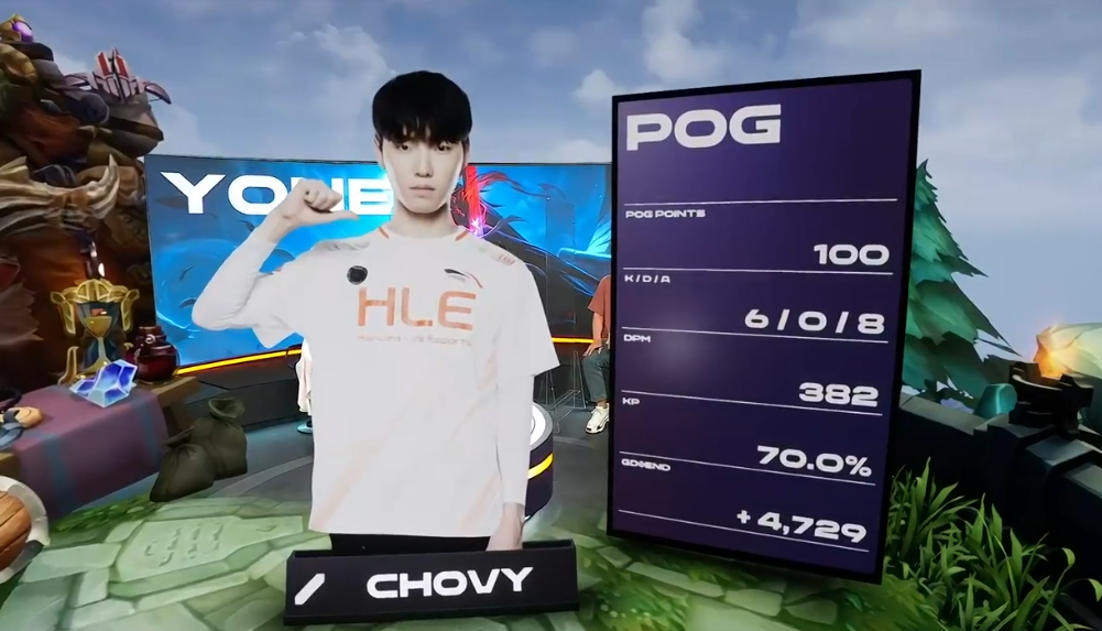 战报chovy永恩维持百分百胜率hle大优势赢下dk