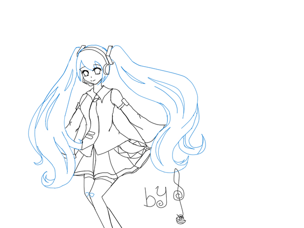 初音未來怎麼畫12345