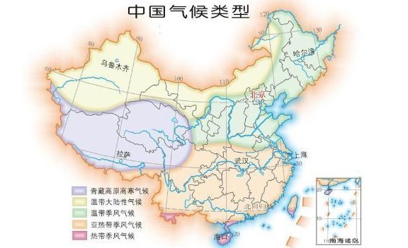 从气候来看,我国农产品主要产区属于什么气候