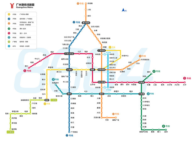 广州南站地铁路线图图片