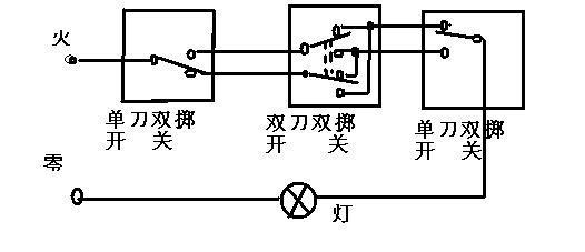 双刀双掷继电器接线图图片