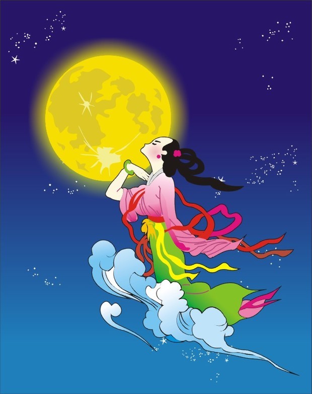 嫦娥怎么画简单的