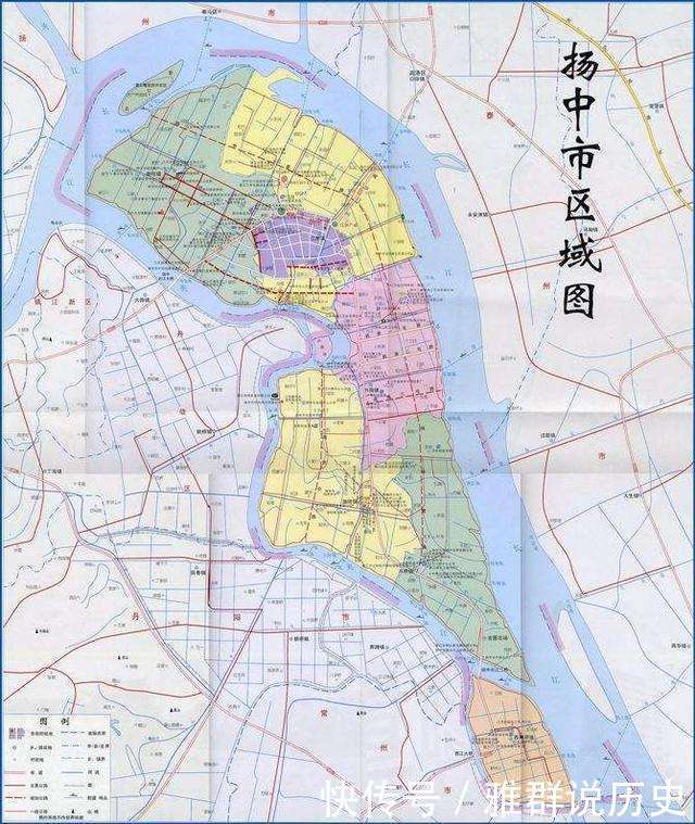 扬中市,四面环江,位于镇江市东部江心,是江苏省由镇江代管的县级市,全