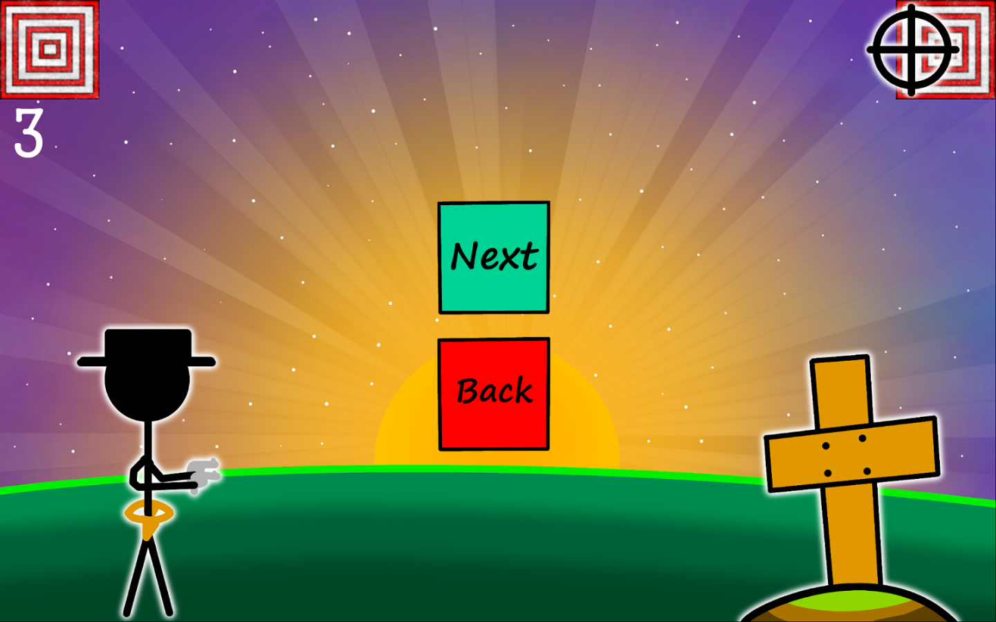 sunset showdown is a precision based game of skill, reflexes