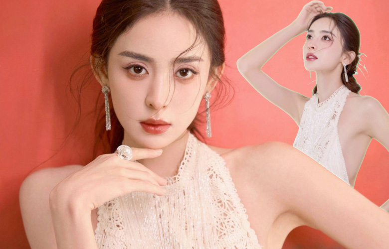 古力娜扎性感造型封神！露背白裙美成白天鹅，深V开叉秀绝美腿杀